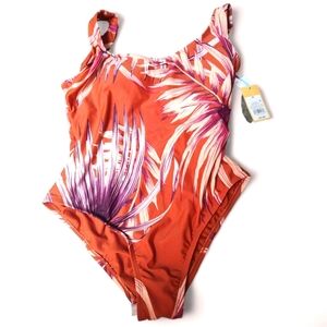 NWT Del Sol Women's One Piece in Orange and Purple, M